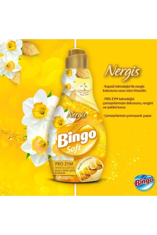 Bingo Konsantre Çamaşır Yumuşatıcısı Nergis 2 x 1440 ML