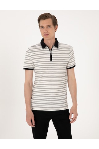 Pierre Cardin Erkek Bej Tişört 50306085-vr011 Bej
