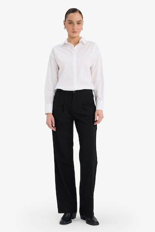 Defacto Wide Leg Çift Cepli Yüksek Bel Geniş Paça Pantolon G3822ax25aubk81 Siyah-bk81