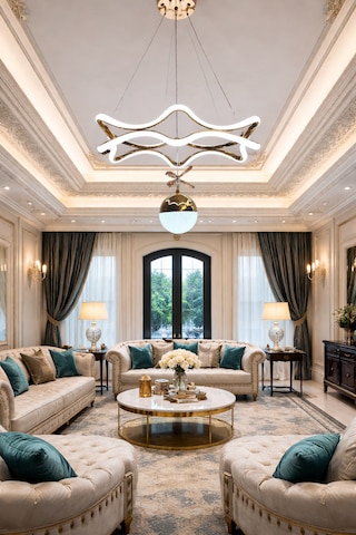 Modern Lüks Salon Model Ledlı 3 Renk Gold Avıze Altın - Gold