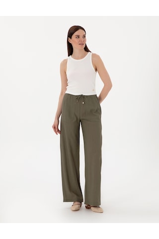 Pierre Cardin Kadın Haki Pantolon Kanvas-chino 50306511-vr027 Haki