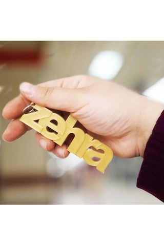 İsme Özel 3d Isimli Anahtarlık Çok Renkli