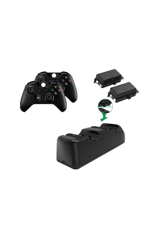 Dobe Led Xbox One X/One S/Elite 1200Mah Joystick Pil Stand