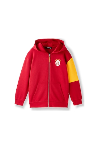 Gsstore Galatasaray Çocuk Zip Hoodie C252071 Kırmızı