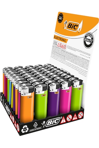 Bic J8 Elektronik Çakmak 50 Adet