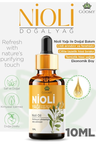 Goomy Nioli Yağı %100 Doğal Bitkisel Uçucu Yağ Niaouli Essential Oil 10ml 10 ML