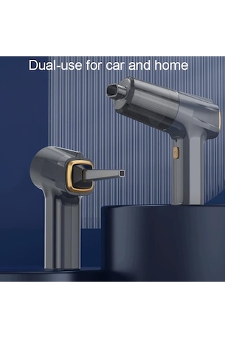 Araba Elektrikli Süpürge El Kompakt Güçlü Temizleme Aracı Araba Ve Ev Kullanımı İçin Beyaz