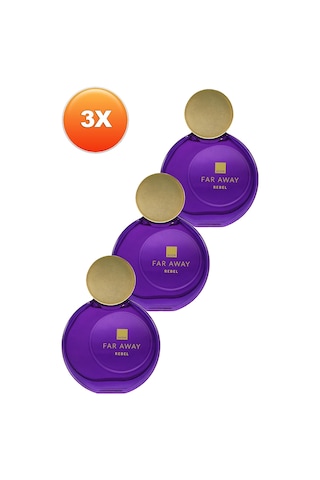 Avon Far Away Rebel Kadın Parfüm EDP 3 x 50 ML