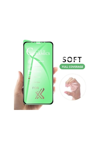 Apple Uyumlu   iPhone 11 - Xr 5d Mat Seramik Tam Kaplayan Ekran Koruyucu Cam