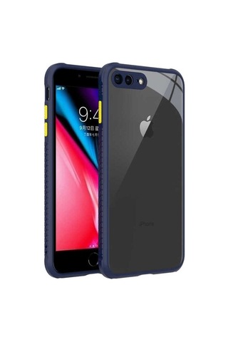 Apple Uyumlu iPhone 7 Plus Kılıf Zore Kaff Kapak Lacivert