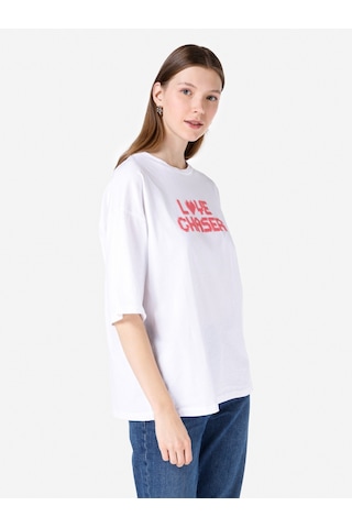 Colin's Colins Beyaz Kadın Tshirt K.kol Cl1067263 Q1.v1 Wht Beyaz