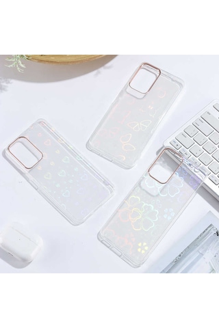 Xiaomi Redmi Note 11 Pro Plus 5g Kılıf Zore Sidney Desenli Sert Kapak Heart No1