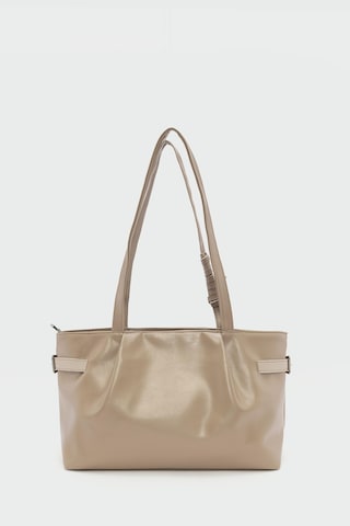 Shule Bags Bybo Vintage Omuz Çantası Bej Bej