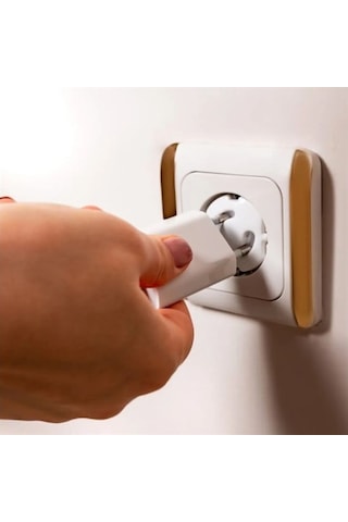 BUFFER® Bebek Çocuk Priz Koruma Kapağı (6 Adet) Çocuk Güvenliği, Priz Muhafazası, Priz Kapatıcı