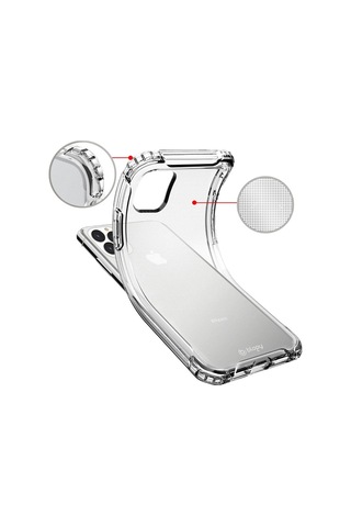 Apple Uyumlu iPhone Blogy 11 Pro İle Crystal Fit Kılıf Clear