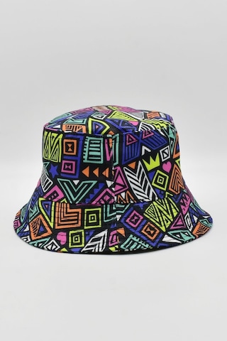 Desenli Kova Balıkçı Şapka Bucket Hat Siyah - Standart Siyah