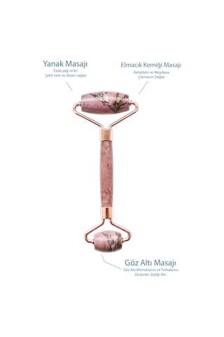 Seay Rodonit Taşı Face Roller Ve Gua Sha Yüz Masaj Aleti