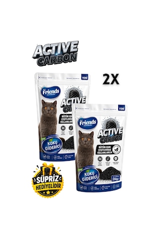Aktif Karbon Kedi Kumu Koku Giderici 500 Gr