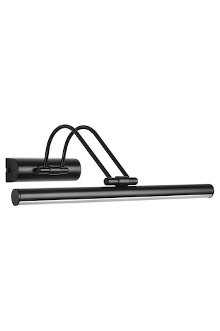 Siyah Kasa 35cm Ayna Ve Tablo Üstü Mağnetli Ve Şarj Edilebilir Type-c Girişli Flüt Aplik Siyah