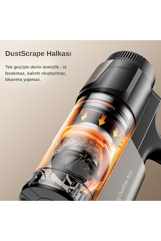 Uwant V600 600 W Motor Gücüne Sahip Otomatik Gri Dikey Süpürge