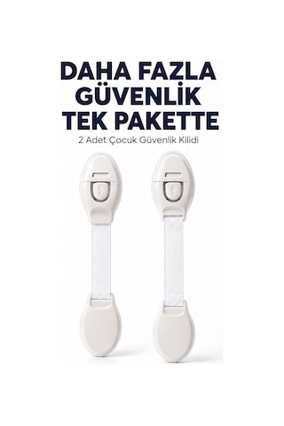 2 Adet Güçlü Yapışkanlı Çocuk Güvenlik Kilidi