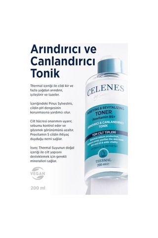 Celenes Thermal Arındırıcı & Canlandırıcı Tonik, 200ml
