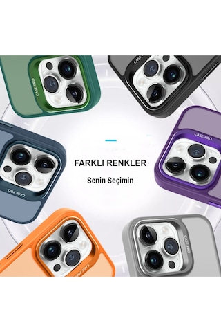 Joko iPhone 14 Pro Kılıf Flet Lens Magsafe Kapak - Glblseme - 86 Koyu Yeşil