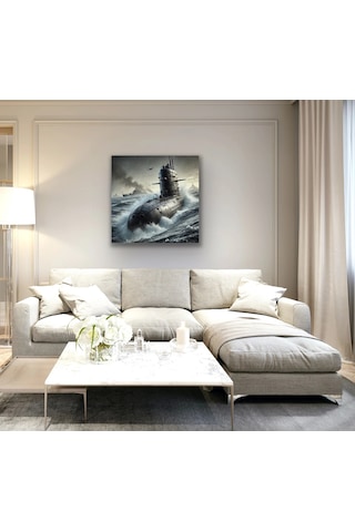 Denizaltı Kanvas Tablo 90x90cm