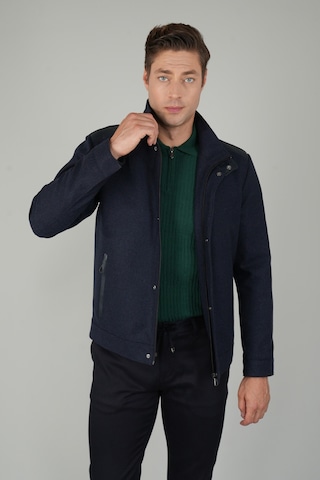 Bisse Erkek Lacivert Kaşe Flanel Mont Mn25k25203 D39 Lacivert