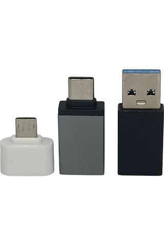 Type-cto Usb 3.0 Otg Usb To Type-c 3.0 Veri Aktarımı Otg Micro Otg 3 Lü Set