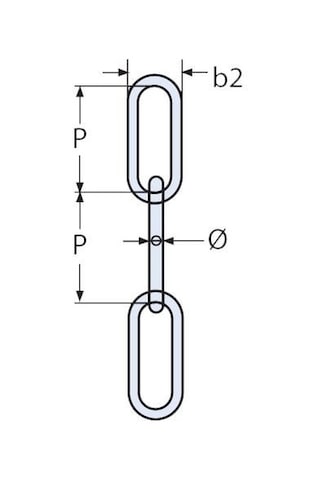 4 MM Paslanmaz Uzun Bakla Zincir Din763