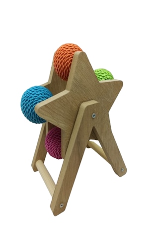 Tineke Kedi Tırmalama Oyuncağı Beş Renkli Döner Kedi Oyuncağı