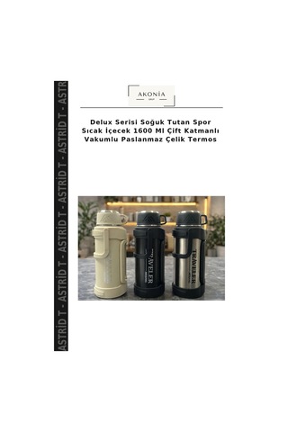 Delux Serisi Soğuk Tutan Spor Sıcak İçecek 1600 Ml Çift Katmanlı Vakumlu Paslanmaz Çelik Termos Çok Renkli