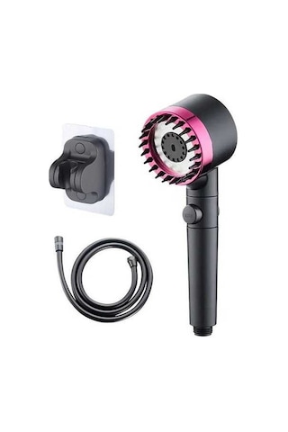 Besthome1 3 Modlu Yüksek Basınçlı Siyah A Modeli Masaj Duşu, Filtre, Tutucu, 1.5m Şerit Diğer