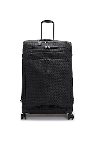 Kıplıng New Youri Spin L Büyük Boy Tekerlekli Valiz Siyah Sıgnature Emb Siyah