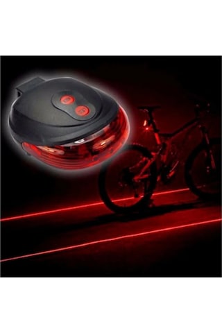 Mobee Arka Stop Lazer Işınlı - Güvenlik Mesafe Çizgili Bisiklet Lazeri Led