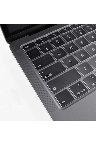 Apple Uyumlu MacBook Air 2020 13 Inc A2179 Ile Türkçe Q Klavye Slim Şeffaf Klavye Koruyucu Kılıf Çok Renkli