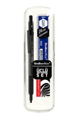 Scrikss Graph-x Metal Versatil Kalem 0.5 Mm Antrasit 3'lü Set
