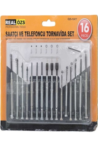 Uravas Store 16 Parça Hassas Tornavida Seti Saatçi Telefoncu Tornavidası