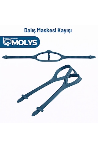 Molys Dalış Maskesi Kayışı Lacivert