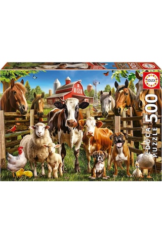 Educa 500 Parça Çiftlik Arkadaşları Hayvan Puzzle - 19905 - Farmyard Buddies