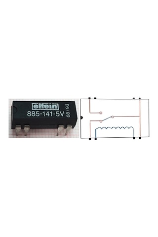 885-141-5V Reed Röle Tek Enversör Kontak 5Vdc 0.25A