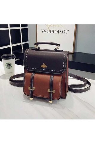 Ganzhoushop Vintage Trend Tasarım Sırt Seyahat Panelli Okul Moda Lüks Kızlar Kaliteli Kadın Kadın İçin Çantası Çantası Çantaları Çantaları Black Lj Siyah