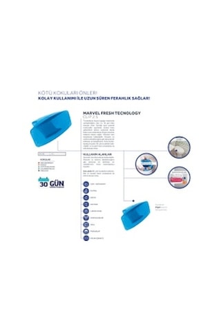 Fresh Clip 2.5 Tuvalet Wc Klozet Koku Giderici Kiwi Grapefruit