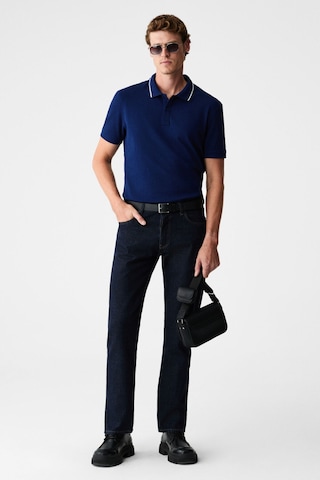 Grimelange Rhodes Erkek Lacivert Polo Yaka T-shirt Lacivert