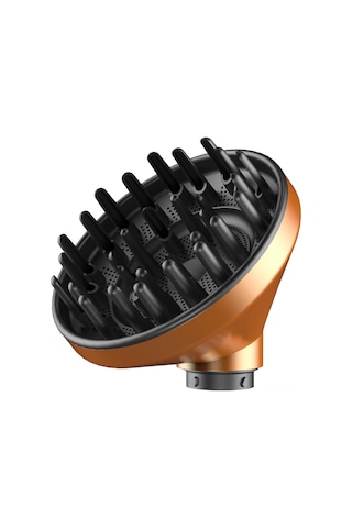 Shineyee Dyson Saç Kurutma Fırçası İçin Yeni Nesil Difüzör, Hızlı Ve Yumuşak Kurutma, Altın Bakır Renk