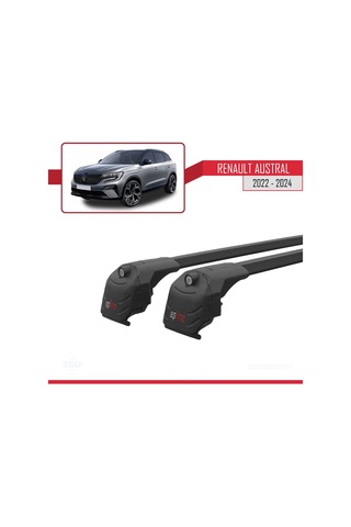Renault Austral 2022 Ve Sonrası İle Uyumlu Ace-2 Ara Atkı Tavan Barı Siyah