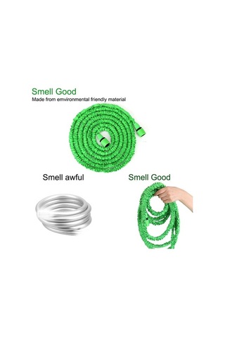 Novahub 50ft Genişletilebilir Mavi Bahçe Hortumu, Ayarlanabilir Su Tabancası, Köpük Yüksek Basınçlı Araba Ve Bahçe Yıkama Hortumu