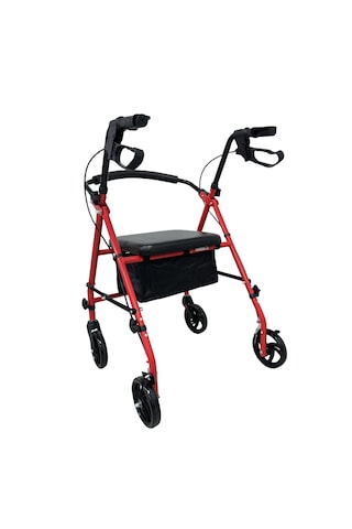 Respirox Rr-01 Katlanabilir Rolatör Kırmızı Yeni