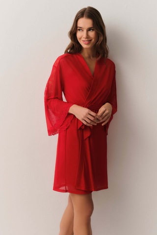Suwen Dark Romance Kısa Sabahlık St4455615082 Kırmızı